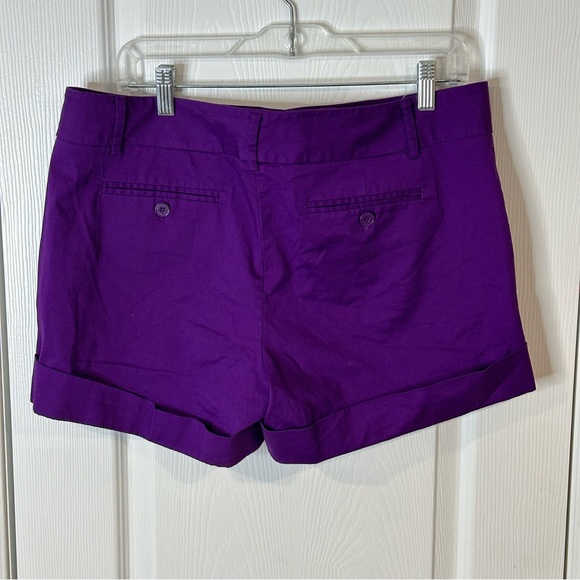 NEW YORK & COMPANY Purple 12 Short Shorts - Picture 3 of 8